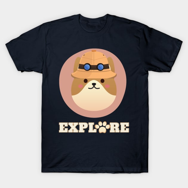 Explorer Dog T-Shirt by NemiraStore